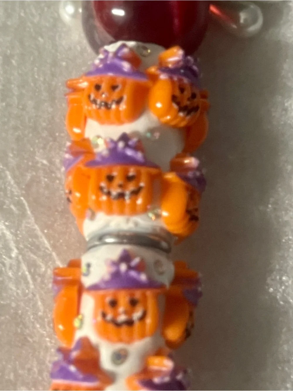 Halloween Black Flower/Butterfly Handcrafted Pen